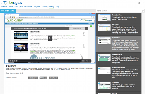 tveyes online training