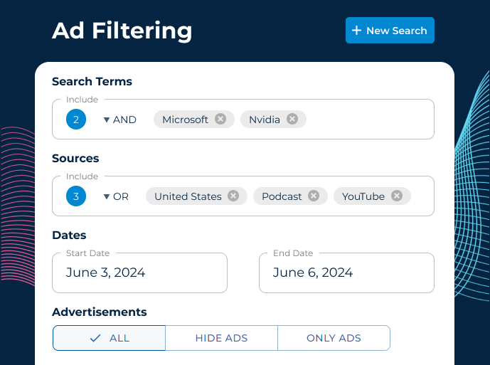 Image of Insight platform ad filtering