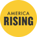 America Rising Logo in Yellow Circle