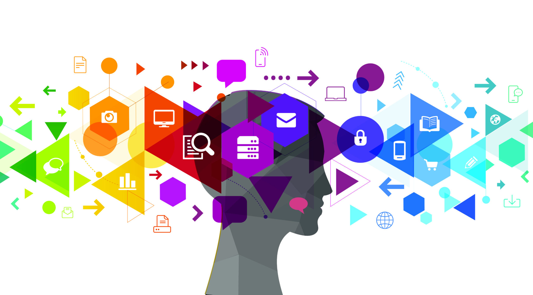 Ad intelligence filtering graphic Monitor Media, Filter What Matters, Analyze Findings and Take Action